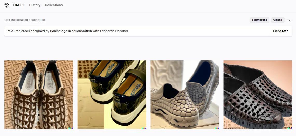 AI generated fashion concept