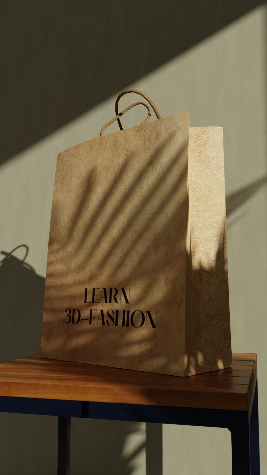 3D rendering of a paper bag
