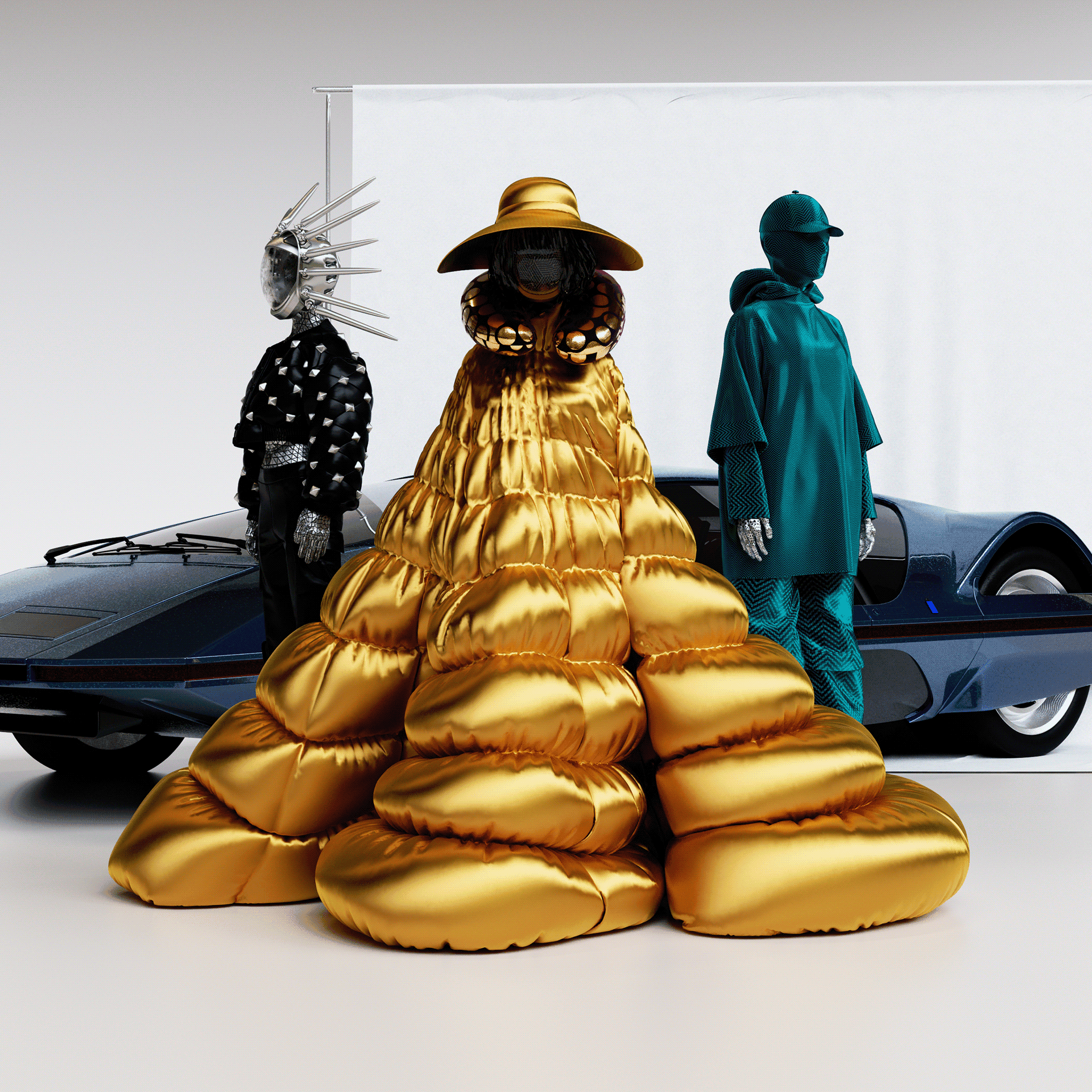 Abstract 3D fashion design