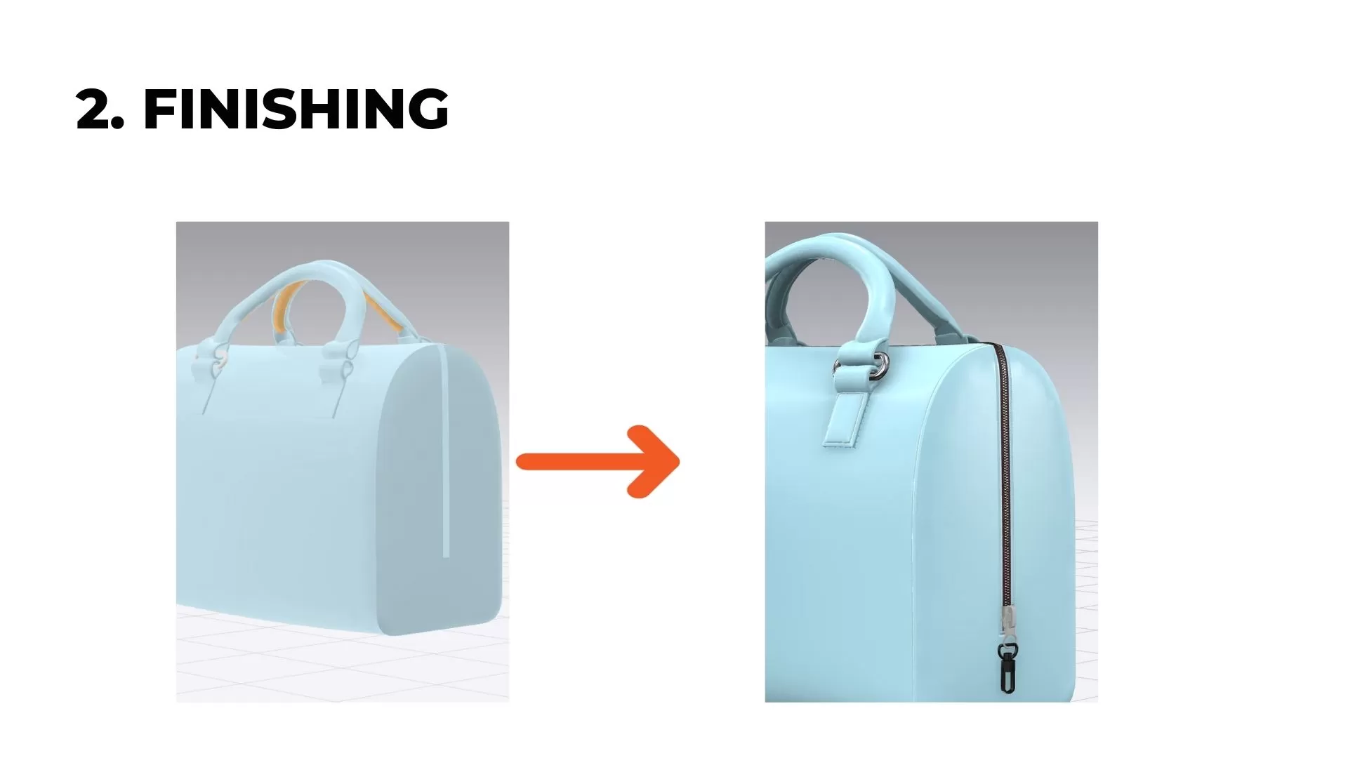 finishing process in 3D fashion