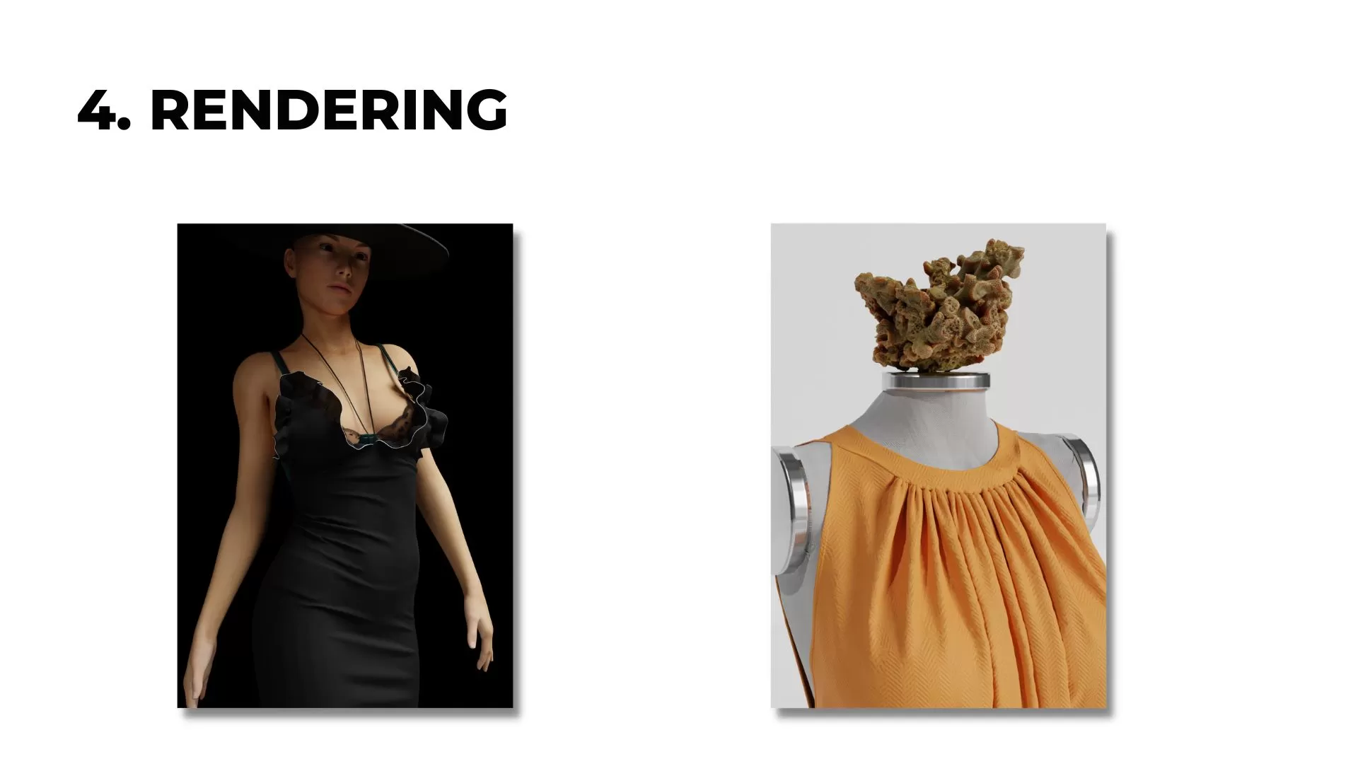 rendering process in 3D fashion